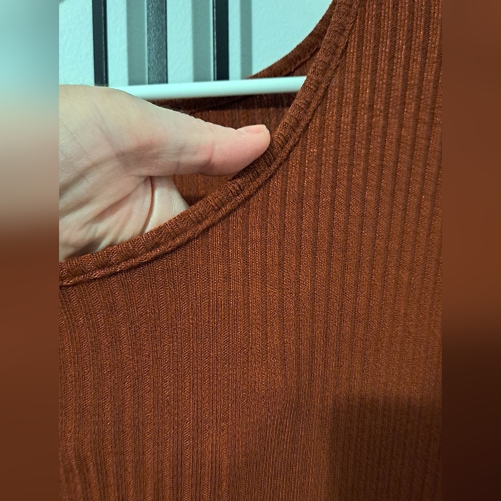 Rusty Brown Long Sleeve Dress 4XL fits like 2xl - Picture 6 of 7